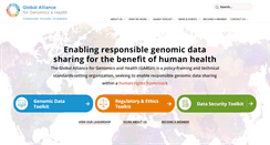 Desktop Screenshot of ga4gh.org